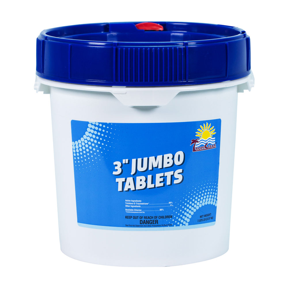 TropiClear 3" Jumbo Tablets 7.875 LB pail